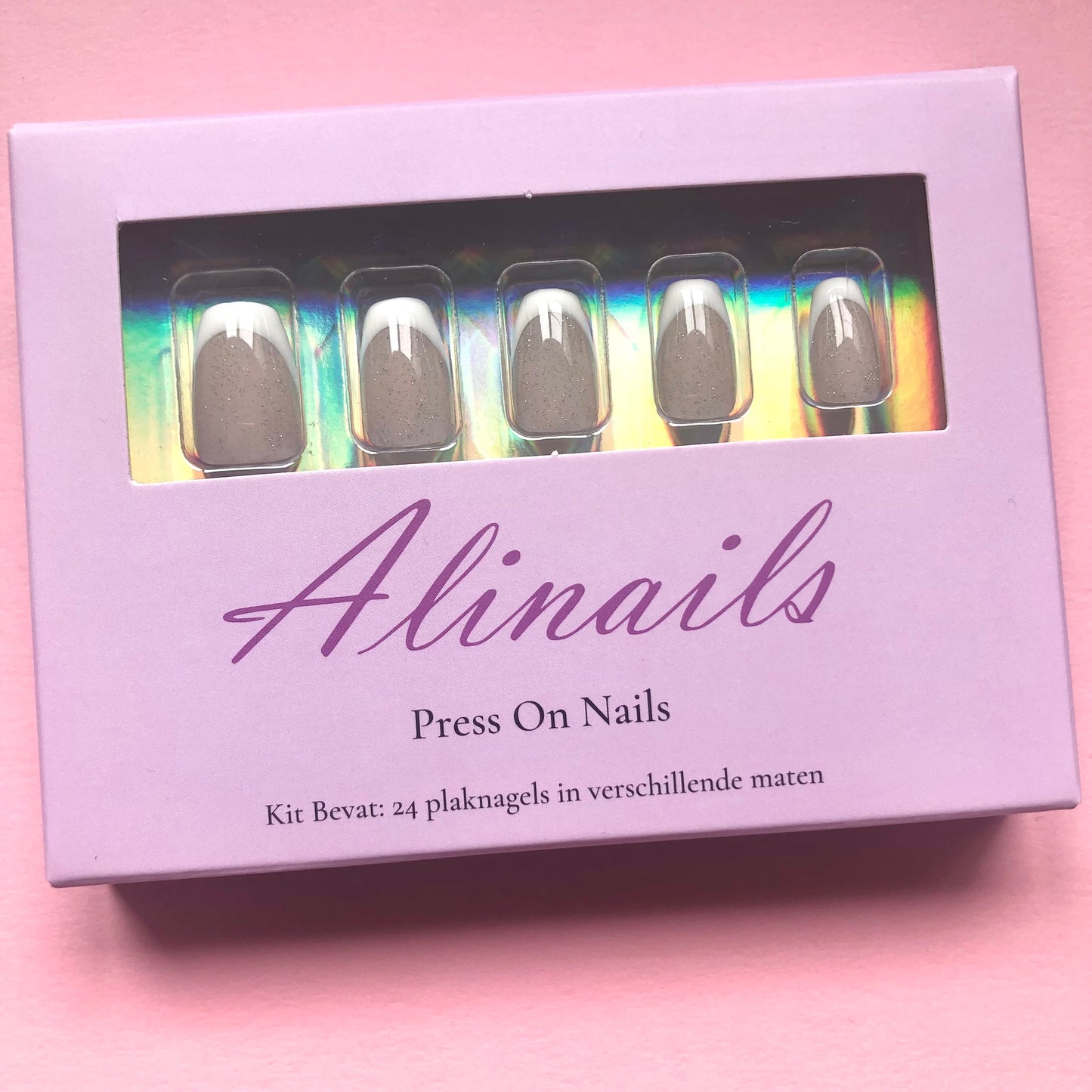 Ready2Wear - Glitter french tips white