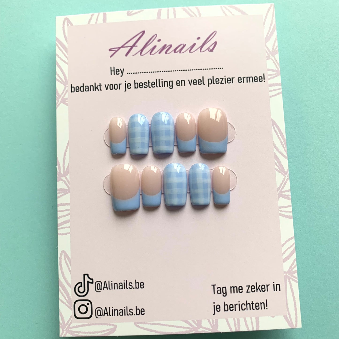 Plaided blue